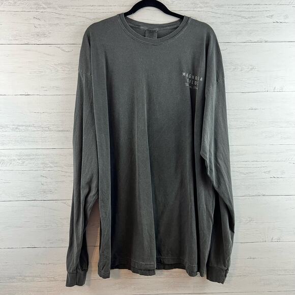 Magnolia Silos Gray Long Sleeve Crew Neck Shirt Size 2XL - Picture 1 of 7